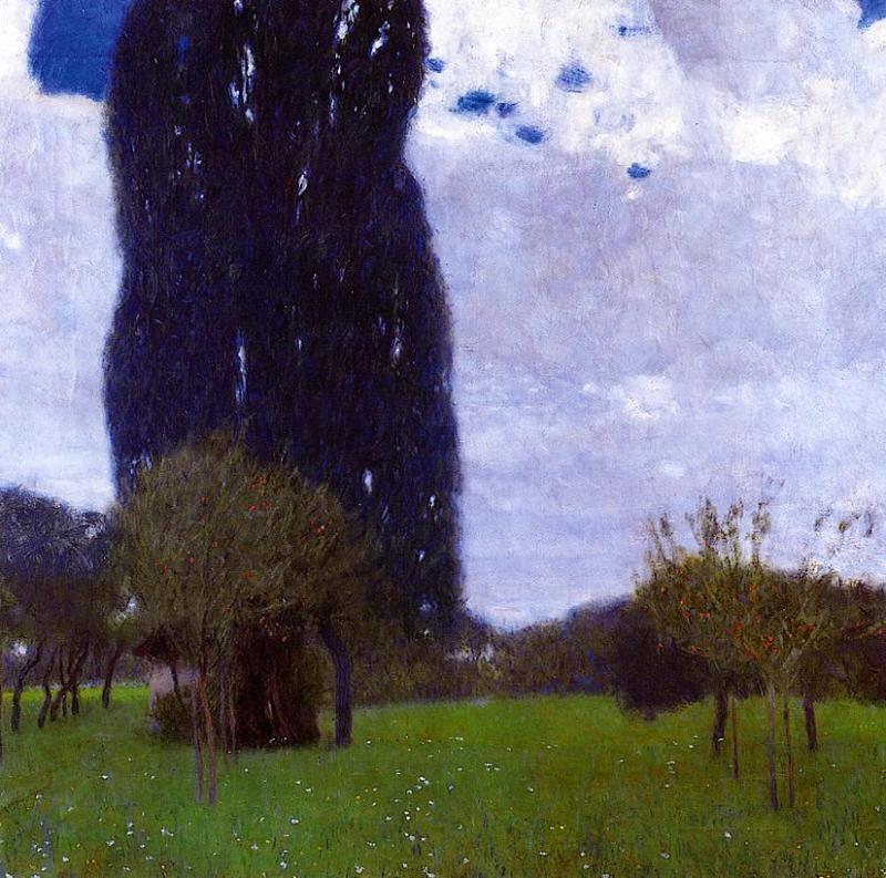 Gustav Klimt - The Tall Poplar Trees 1900